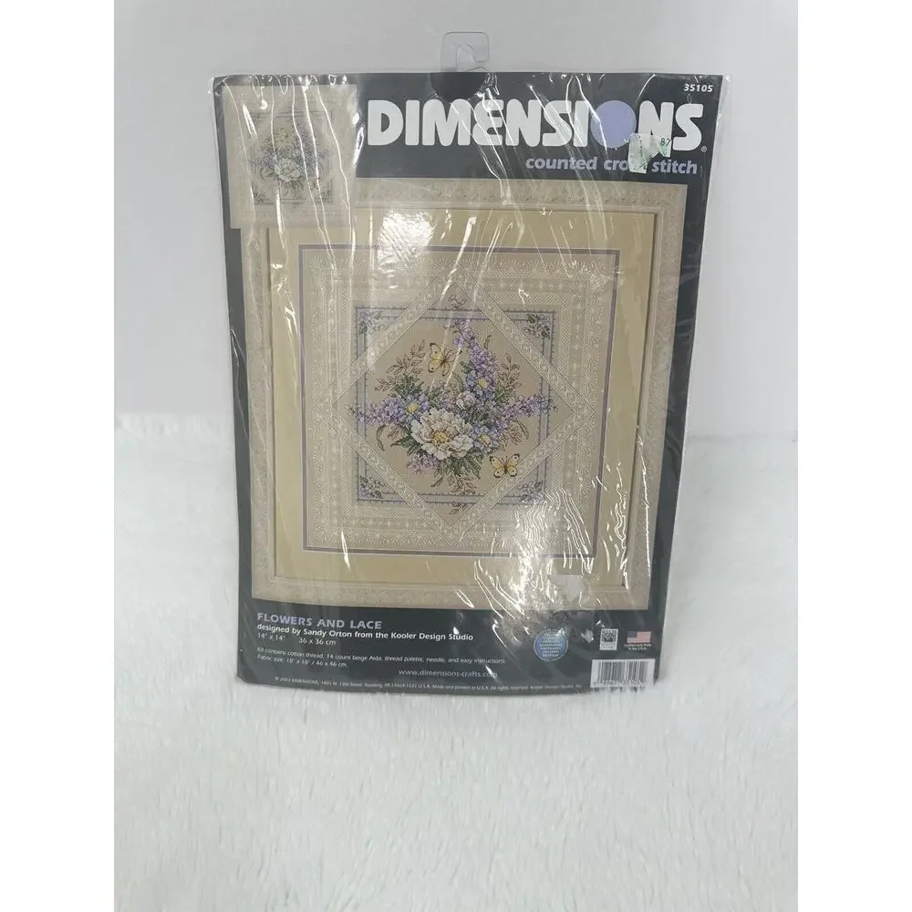 Dimensions flowers lace